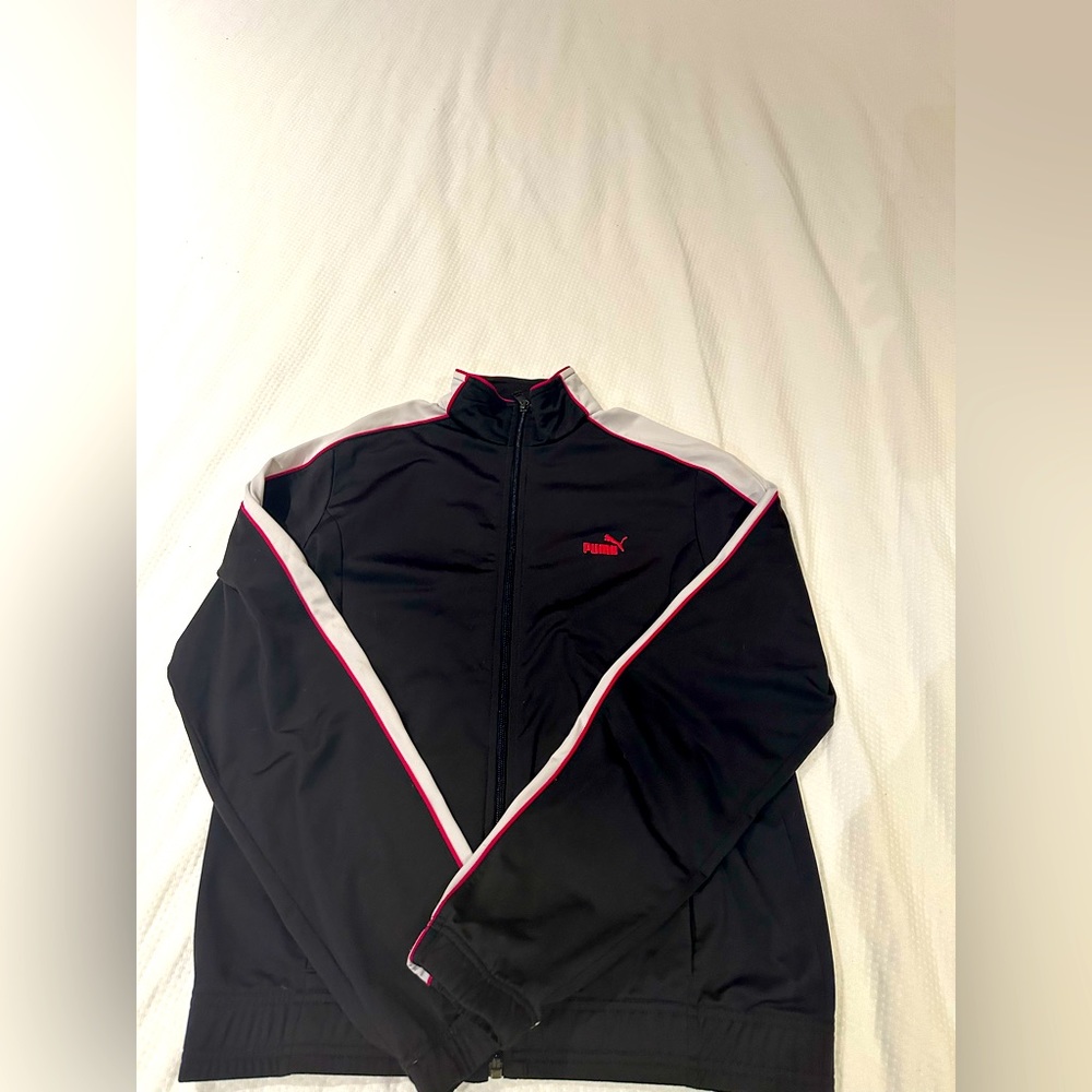 PUMA Black Full-zip Sweater